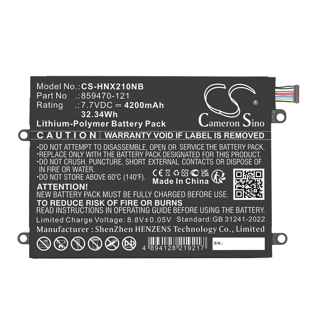 Baterija za prijenosno računalo HP CS-HNX210NB