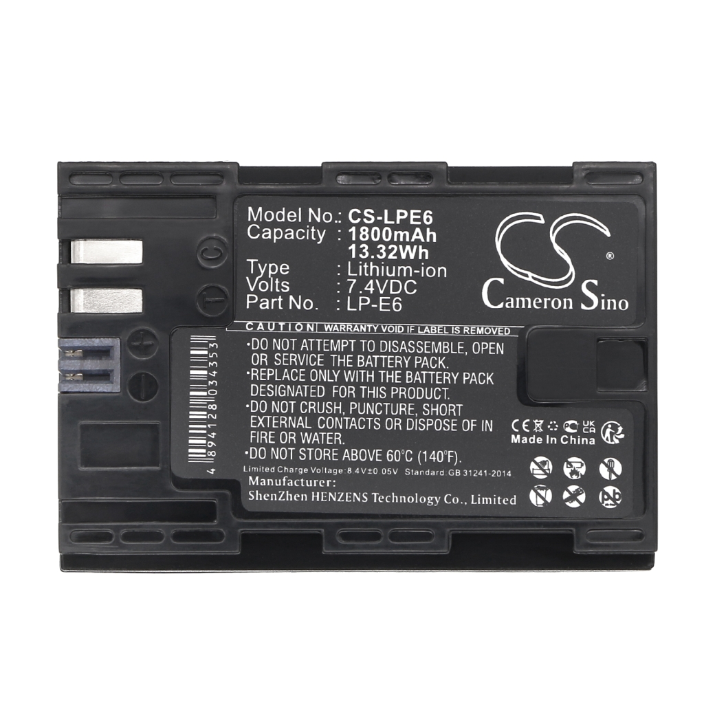 Camera Battery Canon EOS 7D Mark II