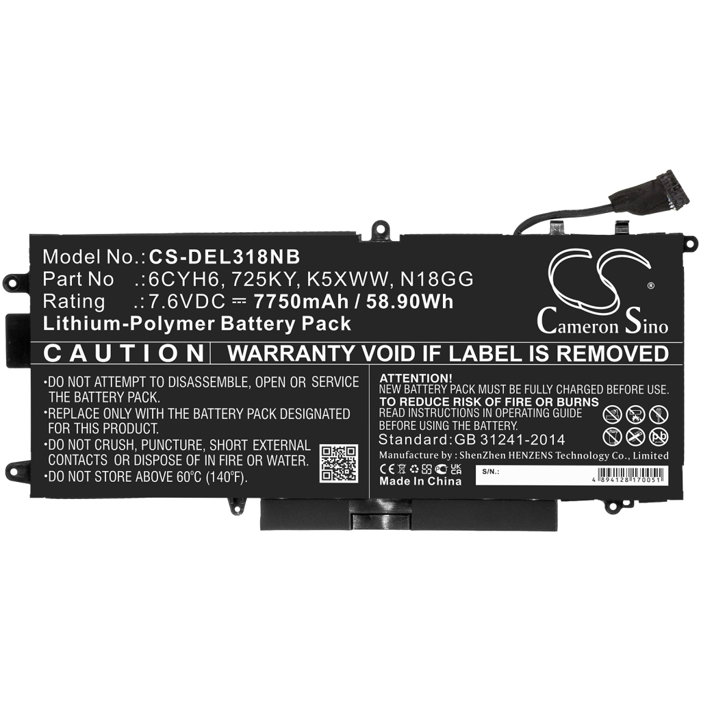 Baterija za prijenosno računalo DELL N003L7390-C-D1606FTCN