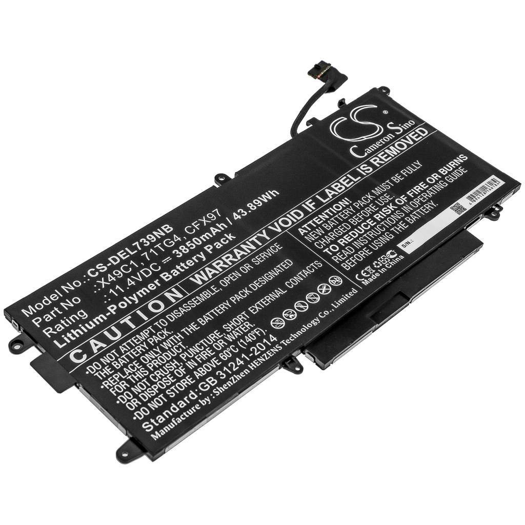Kompatibilna zamjena baterije za DELL 71TG4,CFX97,X49C1
