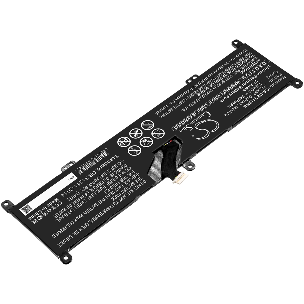 Kompatibilna zamjena baterije za DELL 0020K1,MJMVV,NXX33