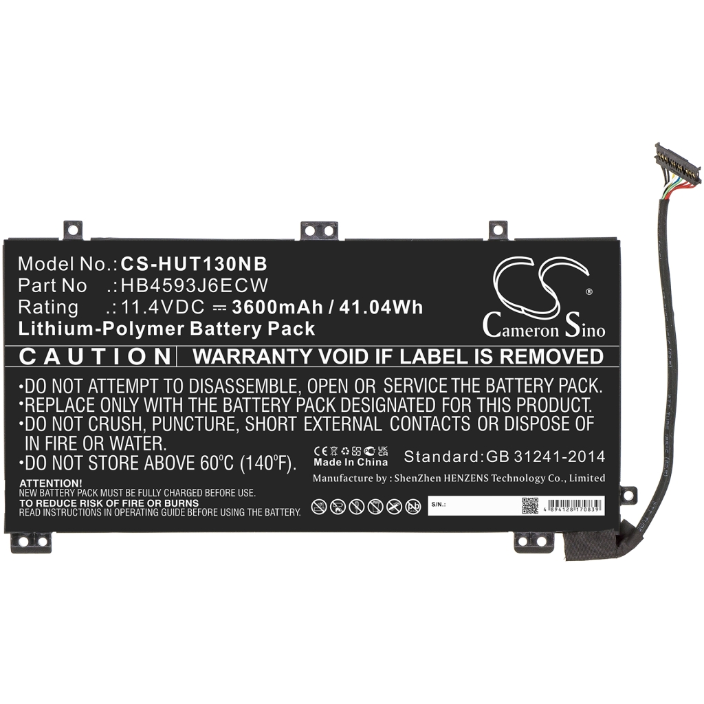 Kompatibilna zamjena baterije za Huawei HB4593J6ECW,HB4593J6ECW-31