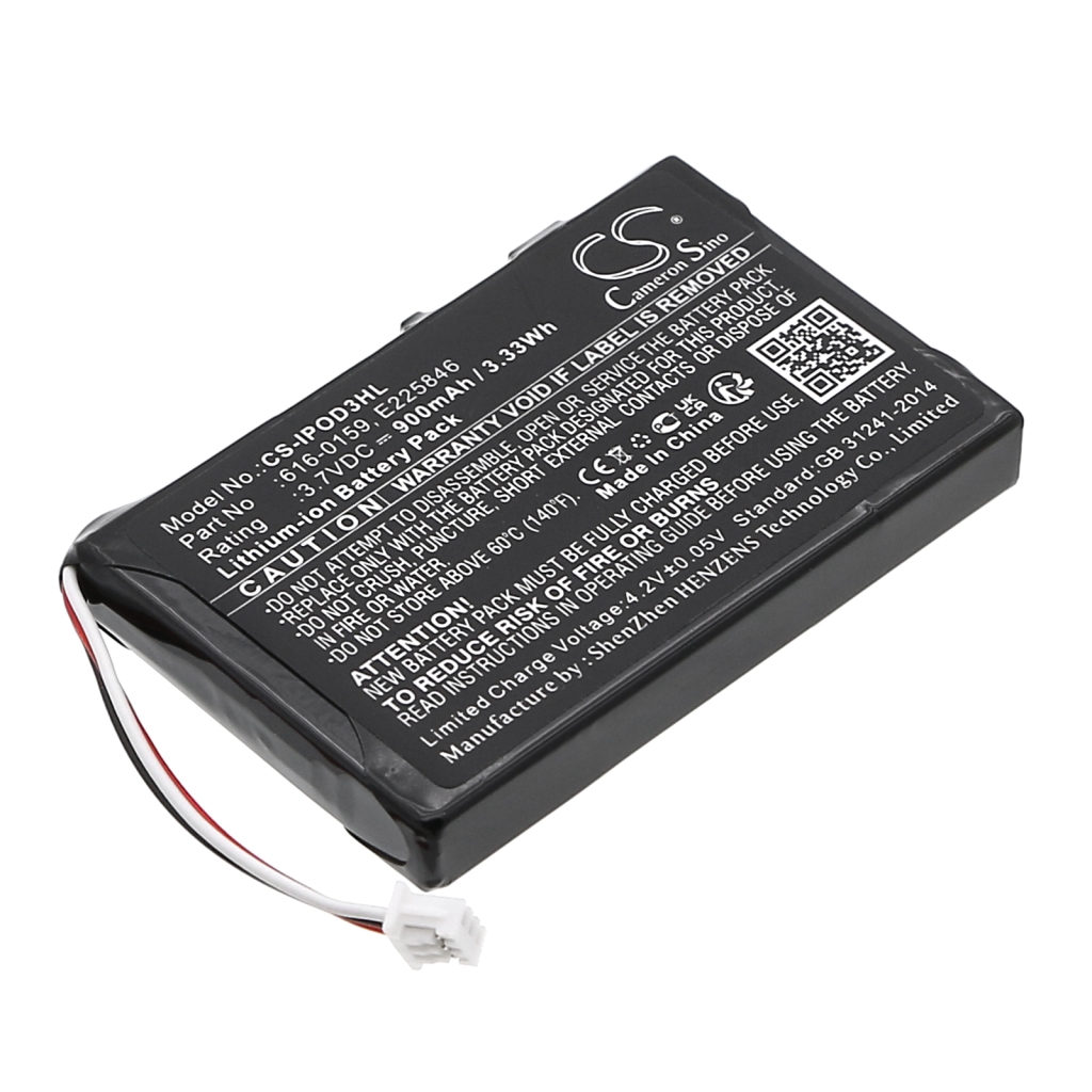 MP3, MP4, PMP Battery Apple CS-IPOD3HL