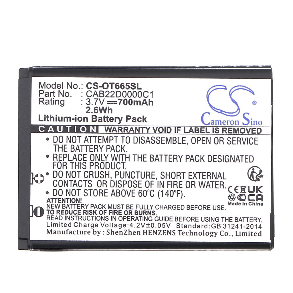 Battery Replaces CAB22D0000C1