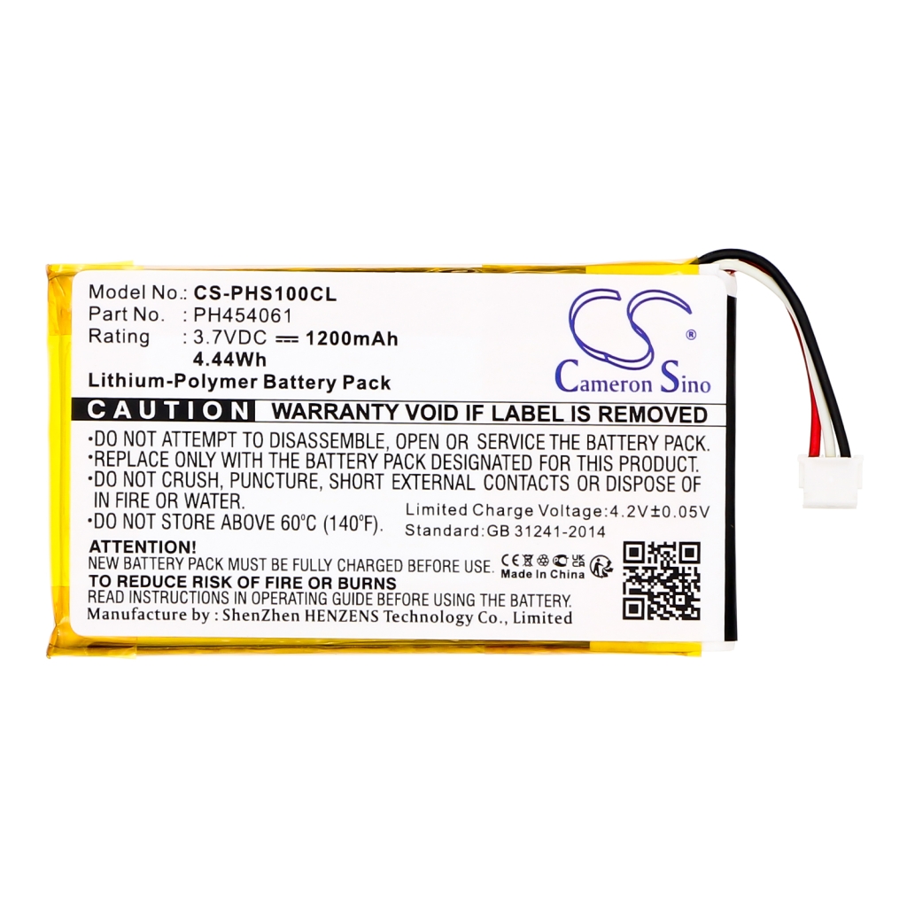 Philips Cordless Phone Battery CS-PHS100CL
