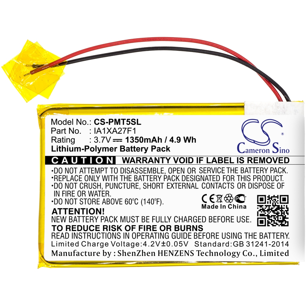 Compatible battery replacement for Palm IA1XA27F1