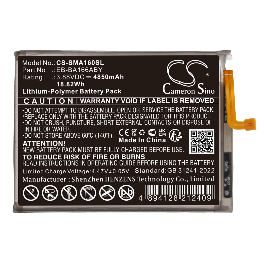 Kompatibilna zamjena baterije za Samsung EB-BA166ABY