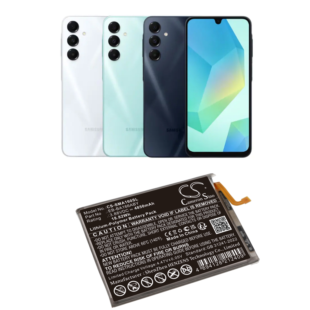Kompatibilna zamjena baterije za Samsung EB-BA166ABY