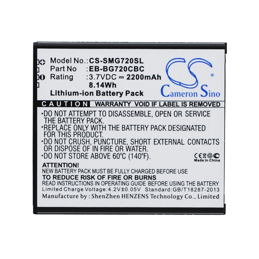 Battery Replaces EB-BG720CBK