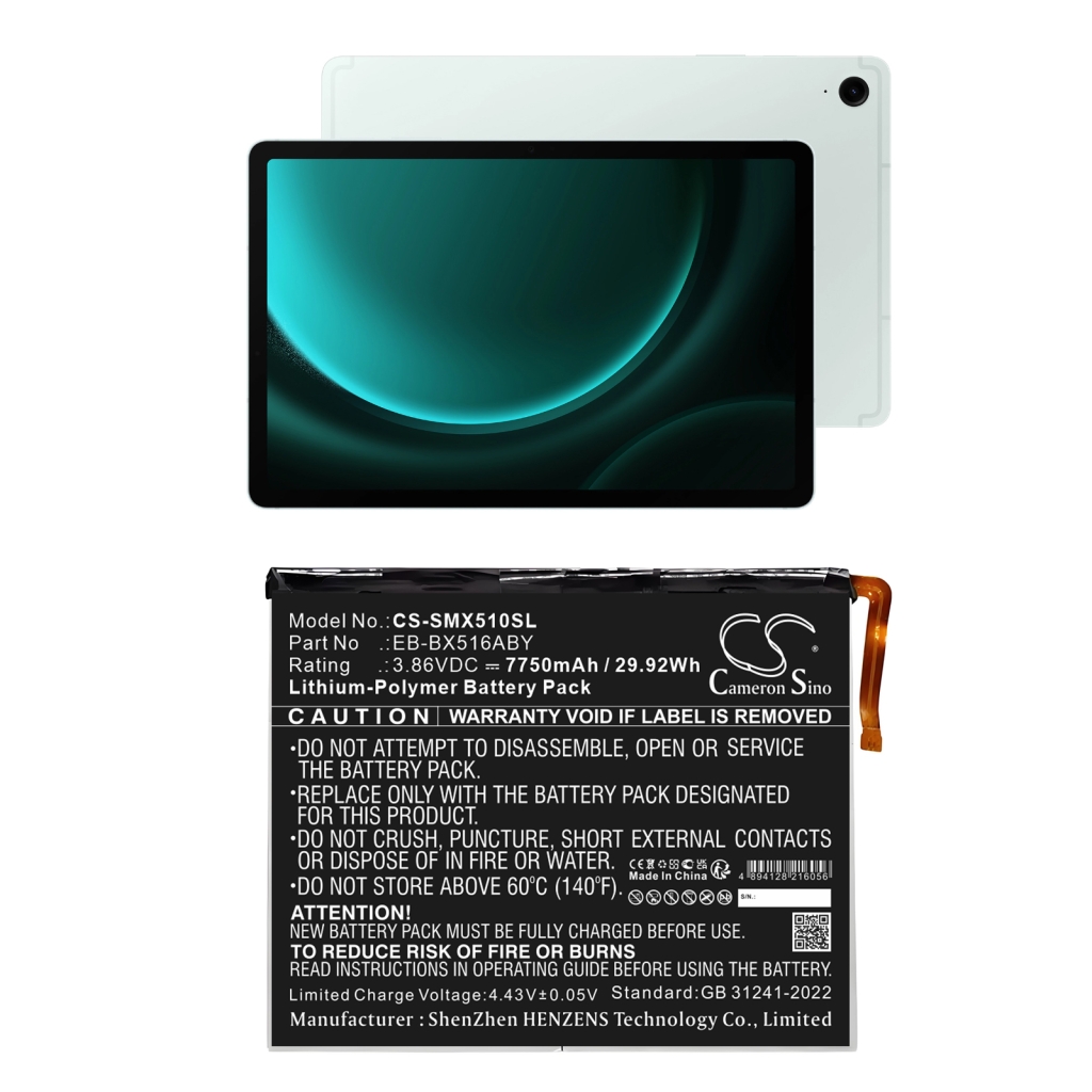 Tablet Battery Samsung CS-SMX510SL