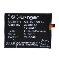 Kompatibilna zamjena baterije za TCL LI3834T43P6H886740,TLIS600