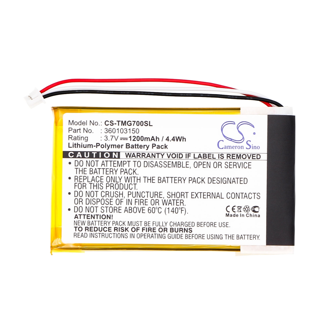 Compatible battery replacement for TomTom 360103150