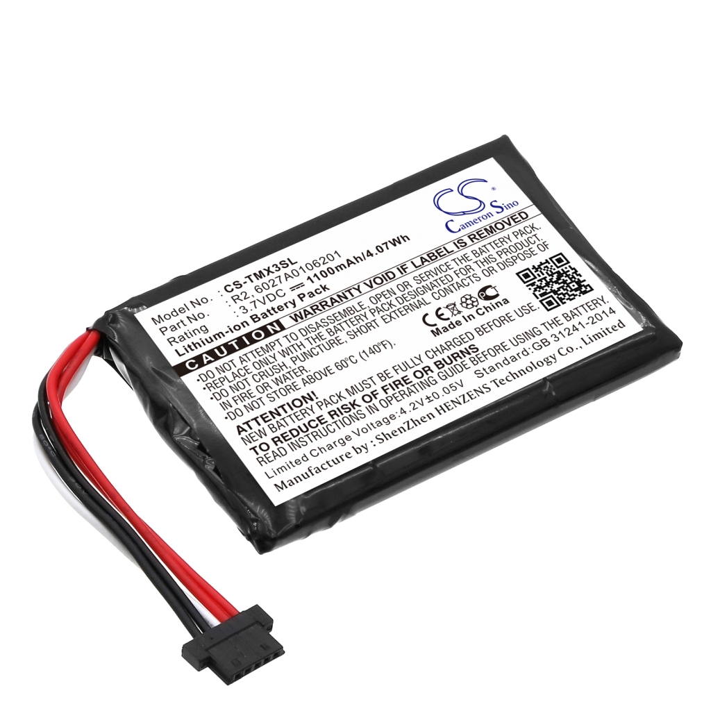 Compatible battery replacement for TomTom 6027A0106201