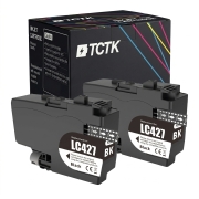 Ink Replaces Brother LC-427XL (LC427XLBK) TCTK Ink Cartridges LC-427XL 2-pack Black compatible with Brother HL-J 6010 DW, MFC-J 5955 DW, MFC-J 6950, MFC-J 6955 DW, MFC-J 6957 DW DWT, MFC-J 6959 DW, replaces LC427XLBK