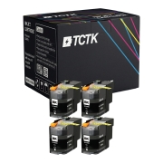 TCTK Tinte LC-22E komplet od 4 crna kompatibilan s Brother MFC-J 5920 DW, zamjenjuje LC22EBK