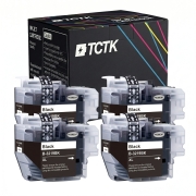 TCTK Tinte LC-3219XL komplet od 4 crna kompatibilan s Brother MFC-J 5330 DW, za MFC-J 5335 DW DWF, za MFC-J 5730 DW, za MFC-J 5830 DW, za MFC-J 5930 DW, za MFC-J 6530 DW, zamjenjuje LC3219XLBK