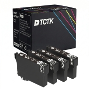TCTK Ink Cartridges 18XL 4-pack Black compatible with Epson Expression Home XP-100 XP-102 XP-200 XP-202 XP-205 XP-210 XP-212 XP-215 XP-225 XP-30 XP-300 XP-302 XP-305 XP-310, replaces C13T18114012