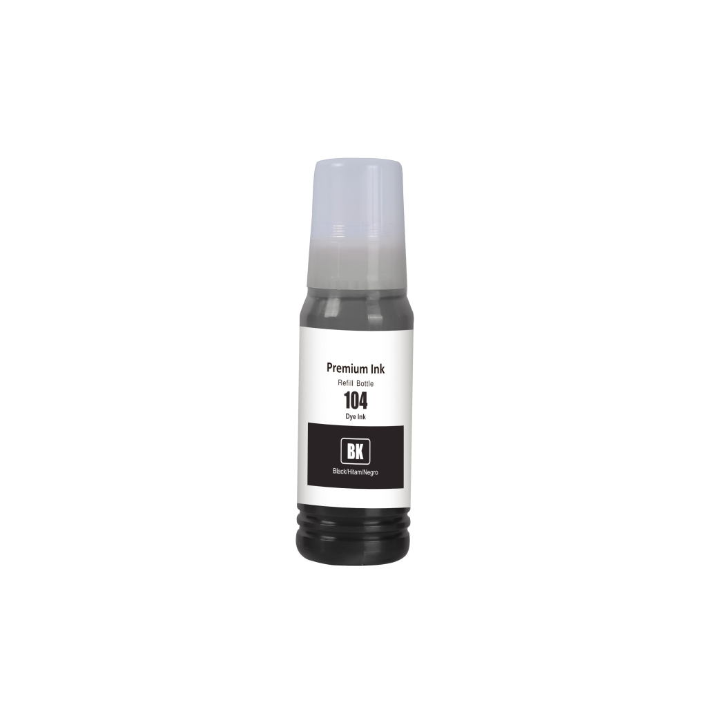 Compatible replacement for Compatible with Epson 104 / 70ml Ink Black (Printing ink)