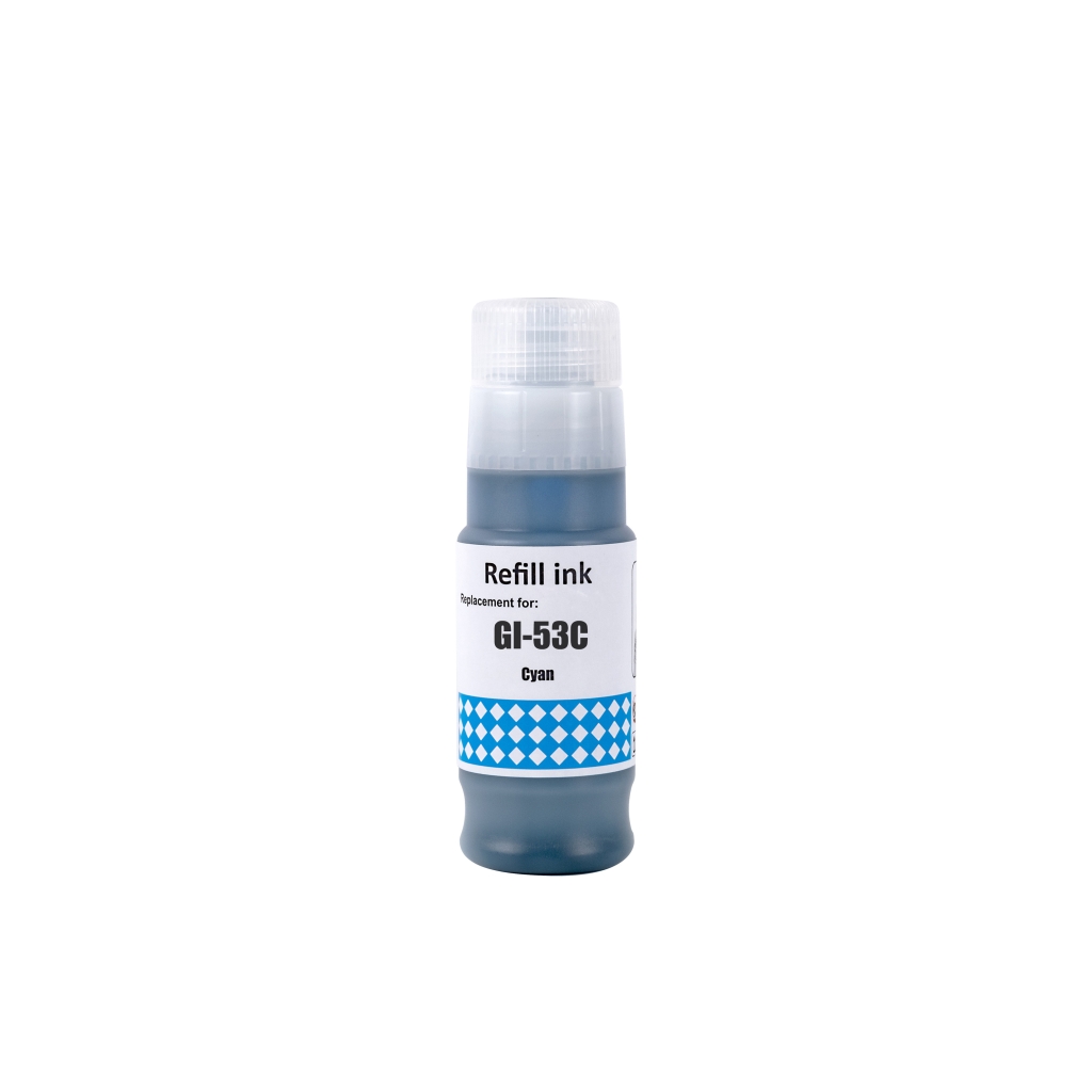 Compatible with Canon GI-53C / 70ml Ink Cyan (Printing ink - Dye)