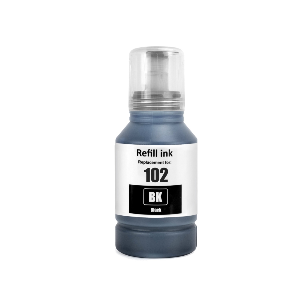 Compatible with Epson 102 / 127ml Ink Black (Printing ink - Dye)