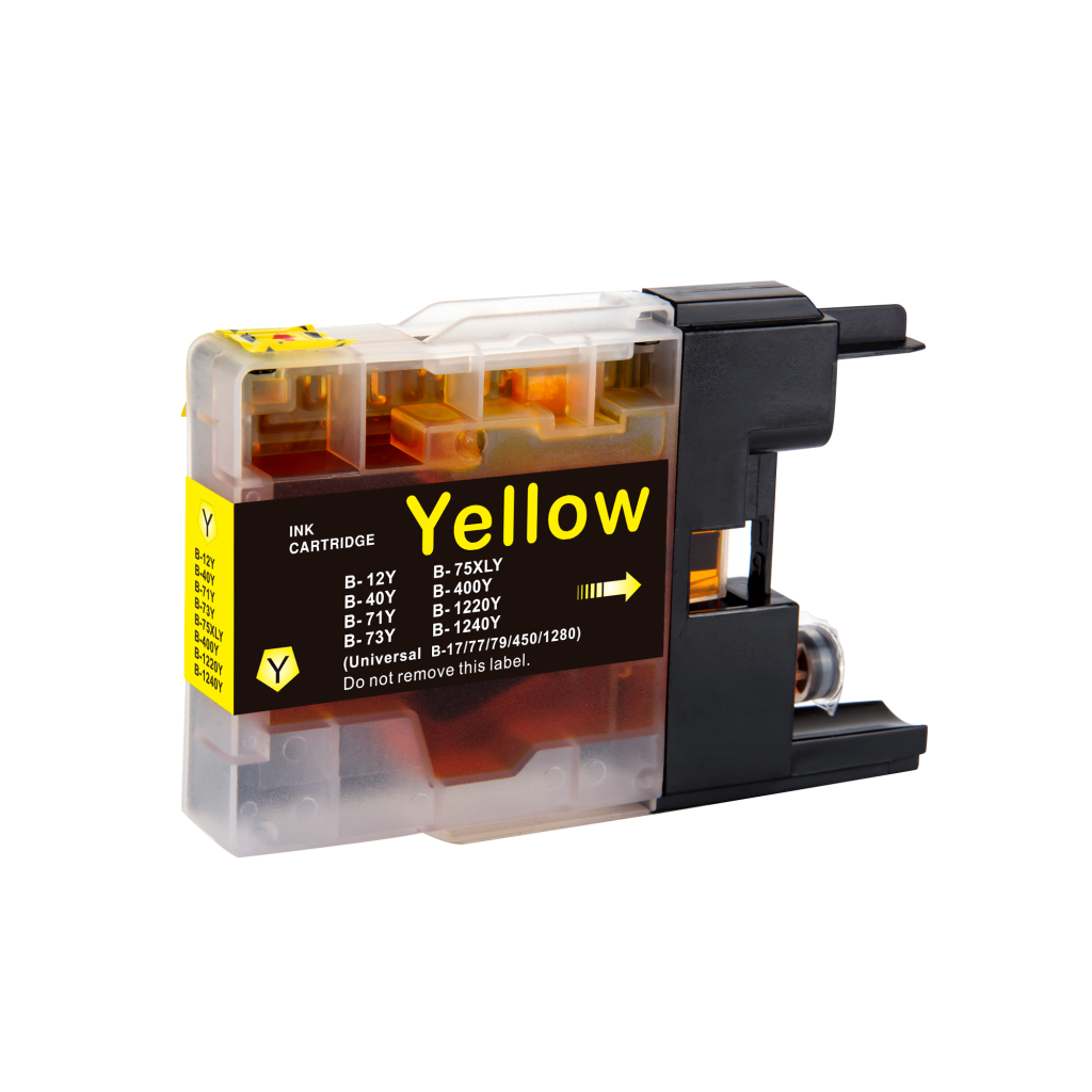 Compatible with Brother LC12 / 12ml Ink Yellow (Ink cartridges - Dye)
