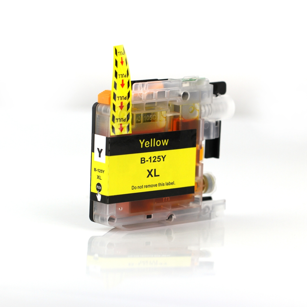 Compatible replacement for Compatible with Brother LC-125 / 15ml Ink Yellow (Ink cartridges - Dye)
