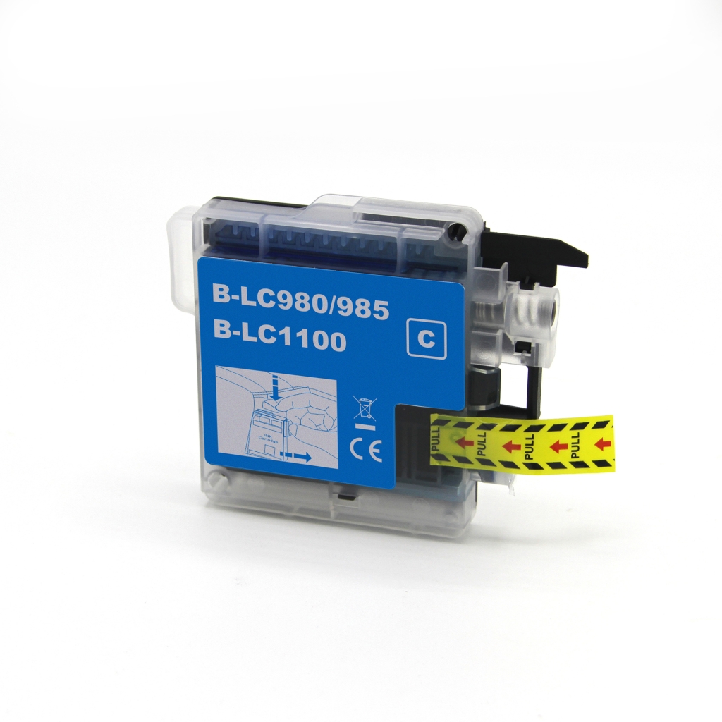 Compatible with Brother LC-1100 / 12ml Ink Cyan (Ink cartridges - Dye)