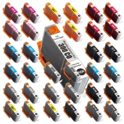 TCTK Ink Cartridges PFI-300CO PFI-300C PFI-300GY PFI-300MBK PFI-300M PFI-300PBK PFI-300PC PFI-300PM PFI-300R PFI-300Y 40-pack multicolor (4 of each) compatible with Canon imagePROGRAF PRO-300