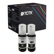 TCTK Tinte E-101BK E-101BK komplet od 2 crna kompatibilan s Epson EcoTank L14150 L4150 L4160 L4260 L4266 L6160 L6170 L6176 L6190 L6260 L6270 L6276 L6290