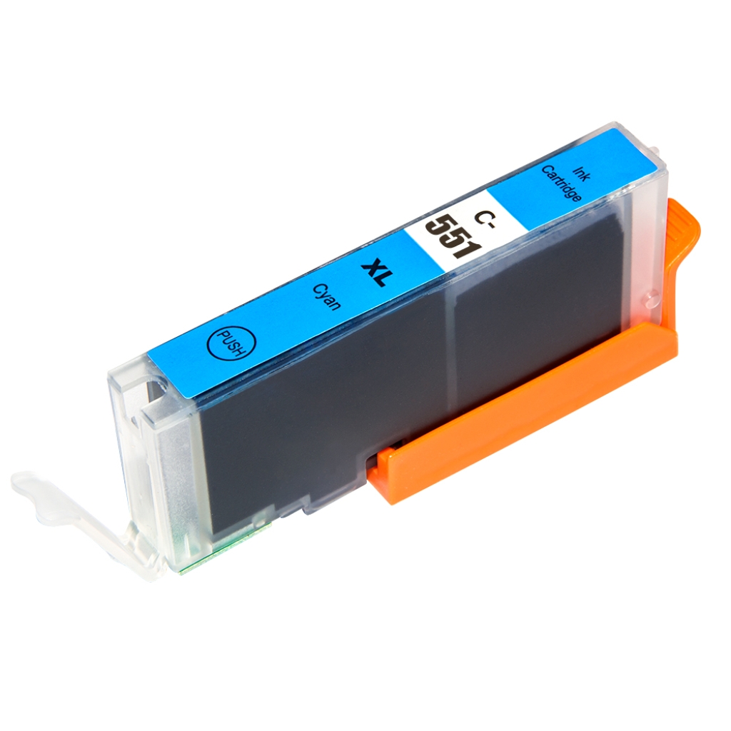 Compatible with Canon CLI-551XL / 12ml Ink Cyan (Ink cartridges - Dye)