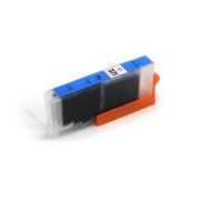 Compatible with Canon CLI-571XLC / 12ml Ink Cyan (Ink cartridges - Dye)