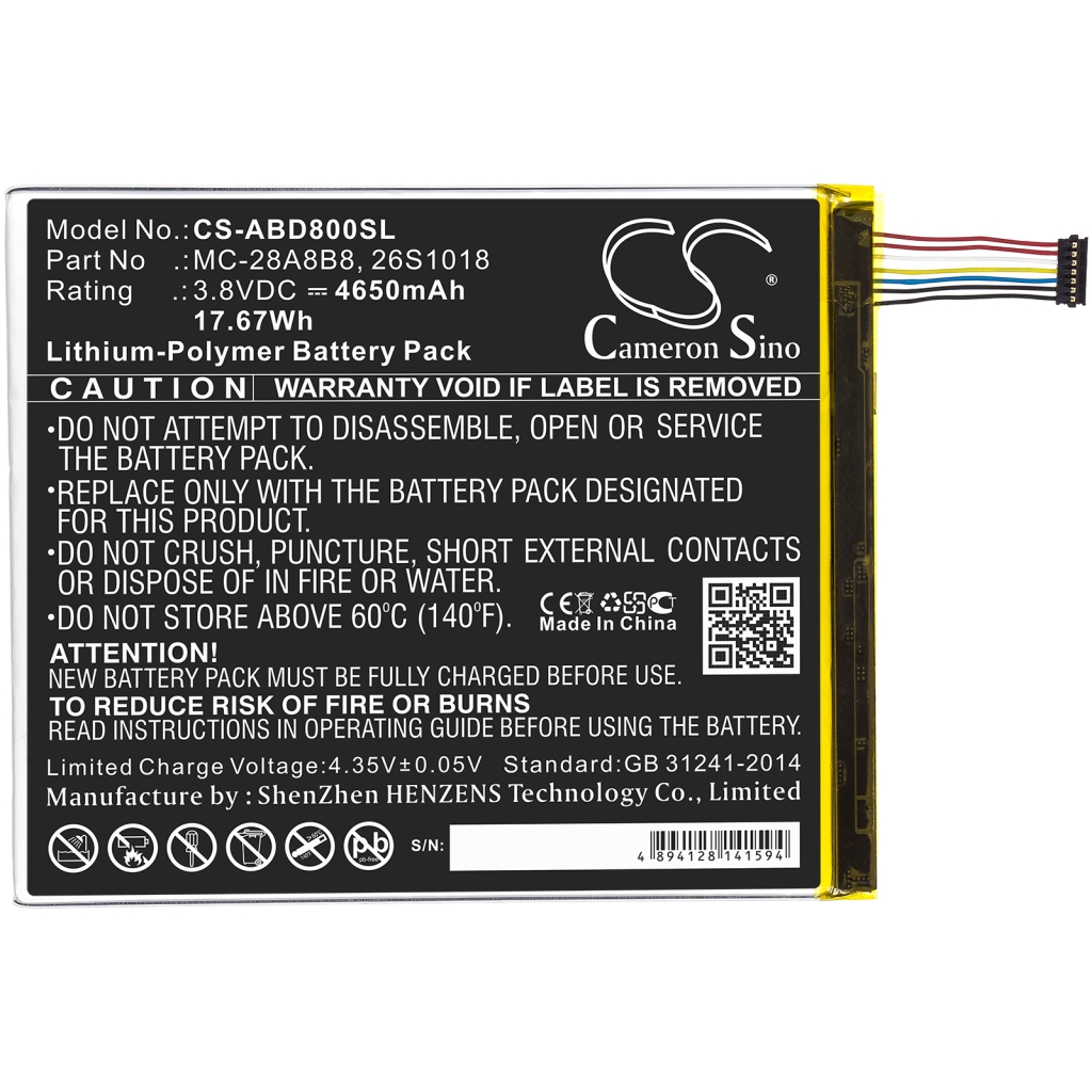 Baterija za tablet Amazon CS-ABD800SL