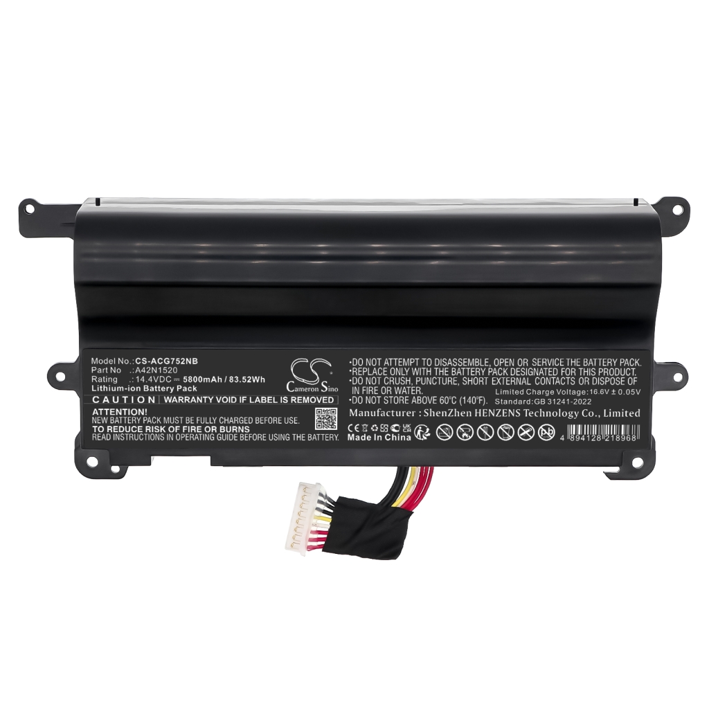 Baterija za prijenosno računalo Acer ROG GFX72 (CS-ACG752NB)
