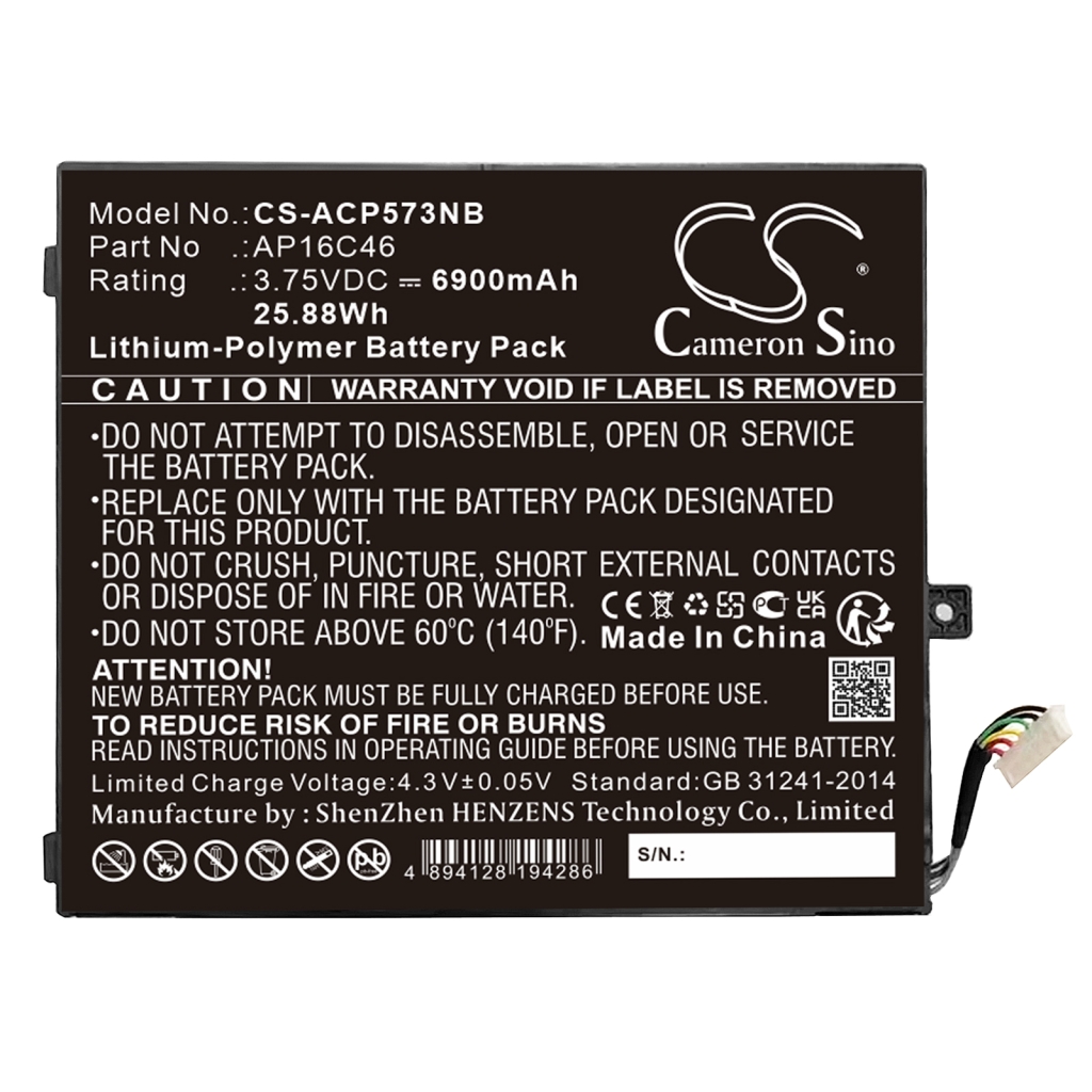 Baterija za prijenosno računalo Acer CS-ACP573NB
