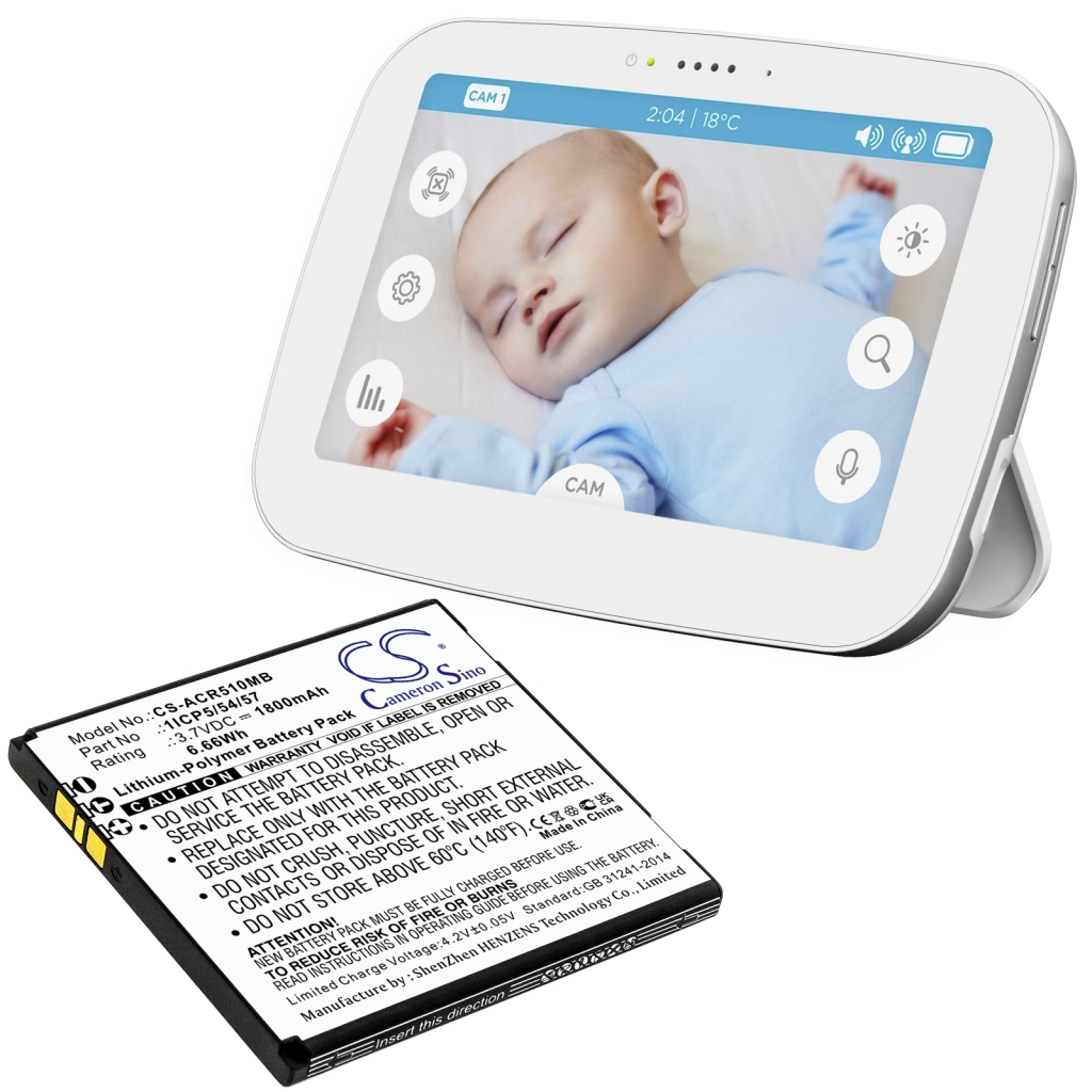 Kompatibilna zamjena baterije za Angelcare 1ICP5/54/57