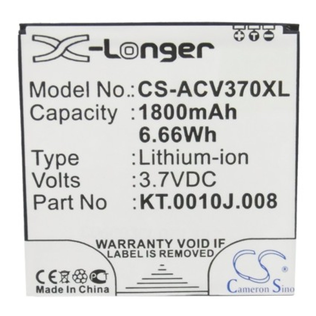 Baterija za mobilni telefon Acer CS-ACV370XL
