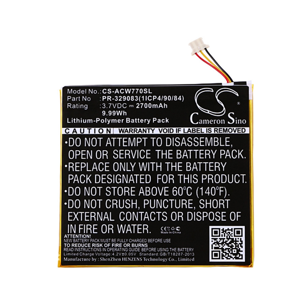 Baterija za tablet Acer CS-ACW770SL