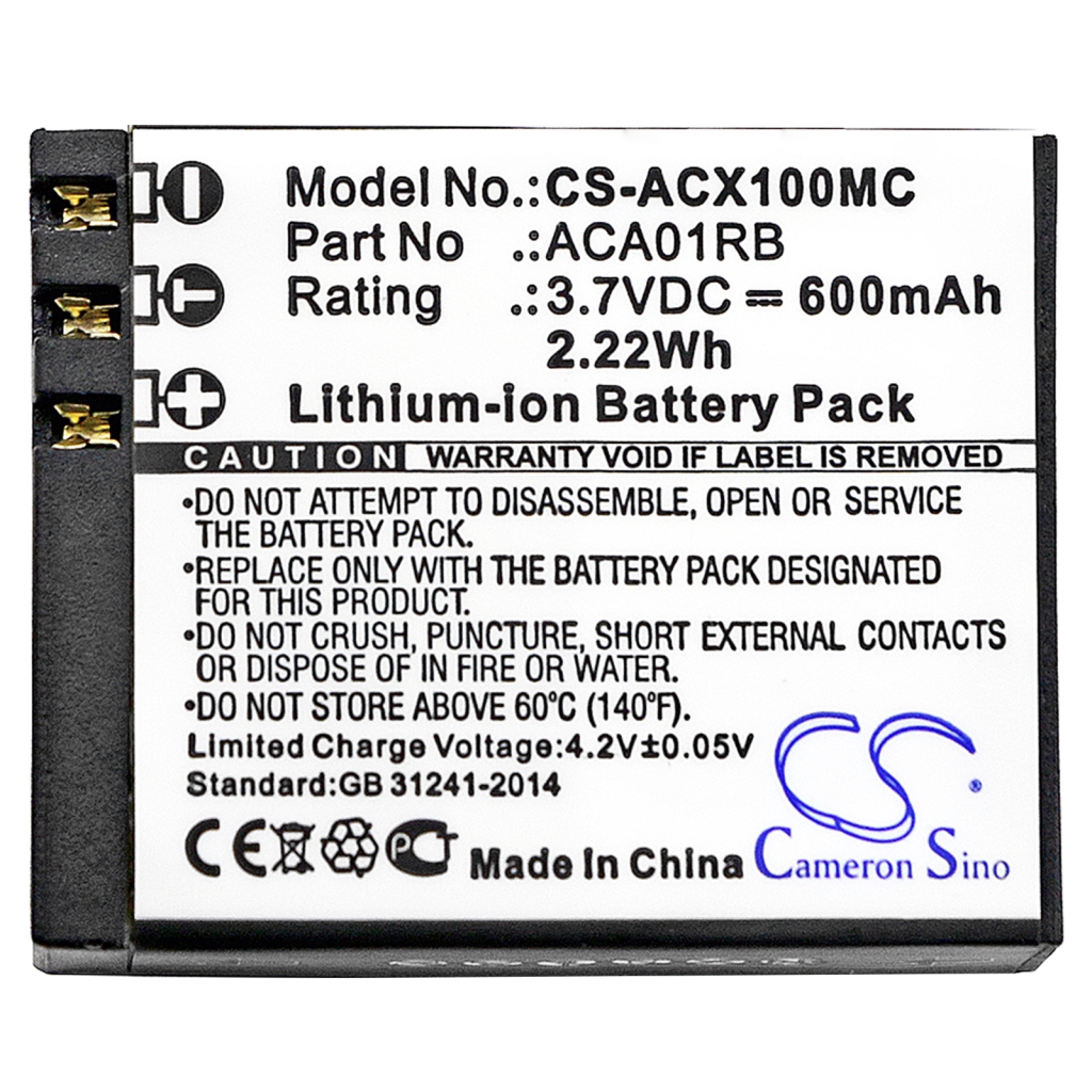 Baterija za fotoaparat Activeon CS-ACX100MC