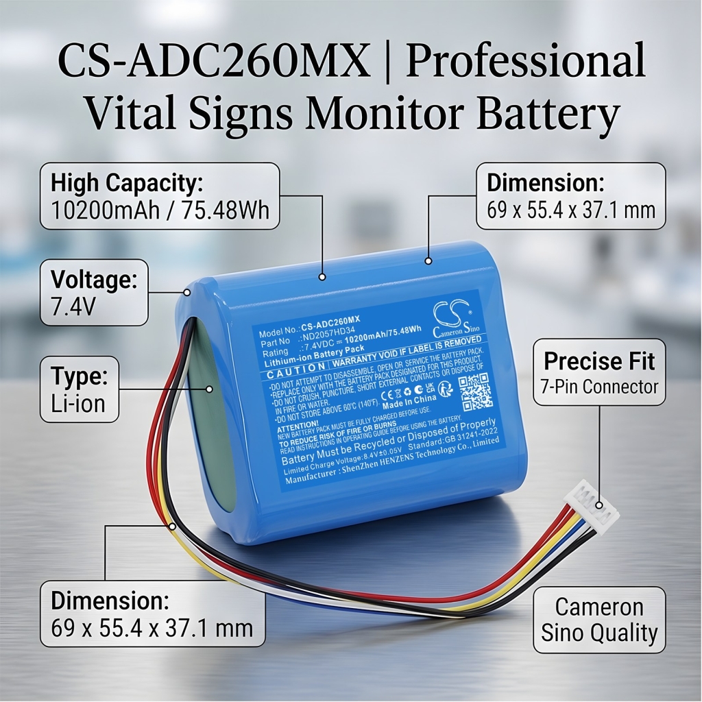 Battery compatible with Suntech Adc CS-ADC260MX