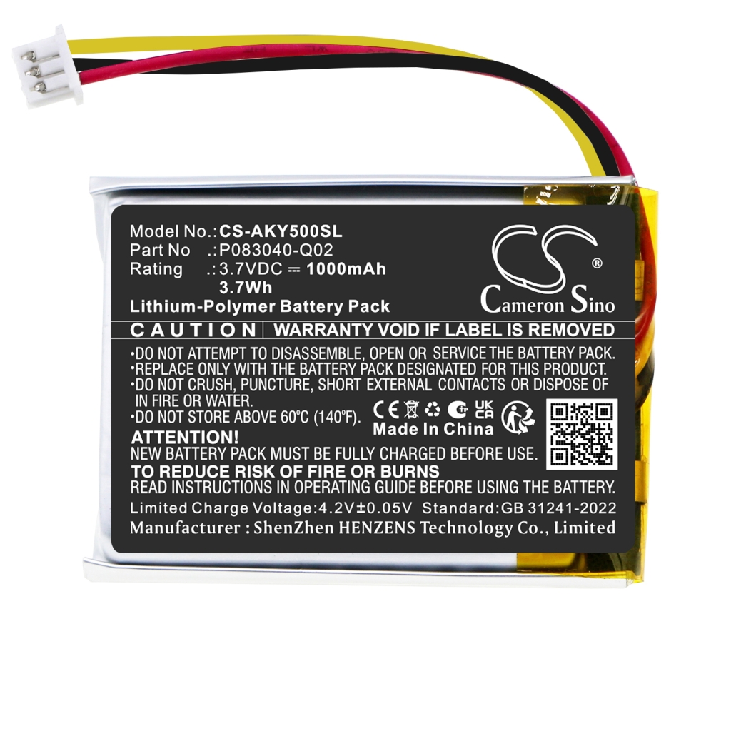 Baterija za bežične slušalice AKG CS-AKY500SL