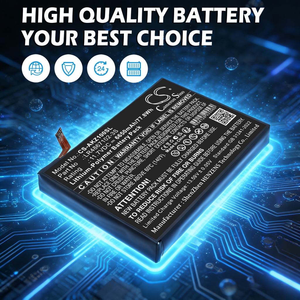 Battery compatible with Aokzoe CS-AKZ100SL