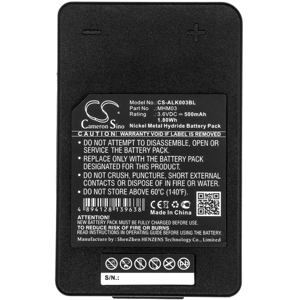 Kompatibilna zamjena baterije za Autec MHM03,R0BATT00E11A0