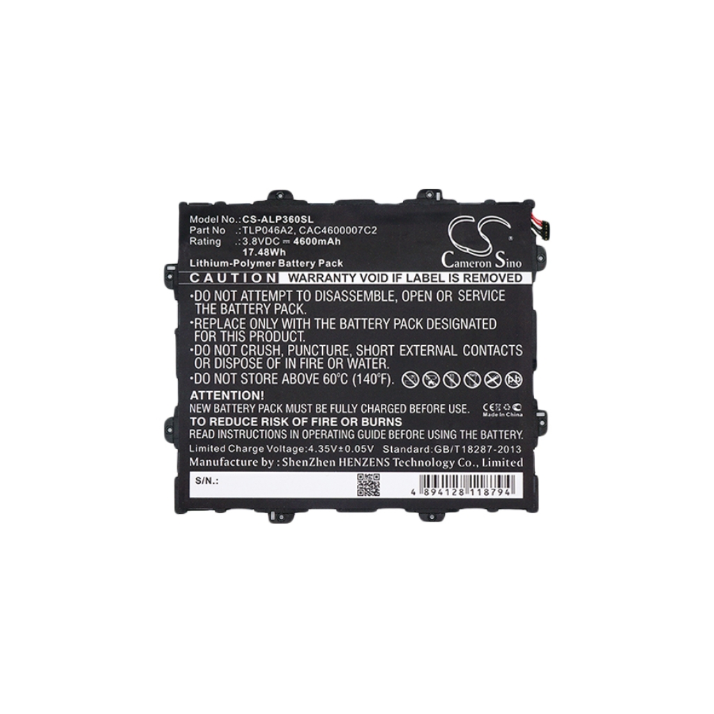 Baterija za tablet Alcatel CS-ALP360SL