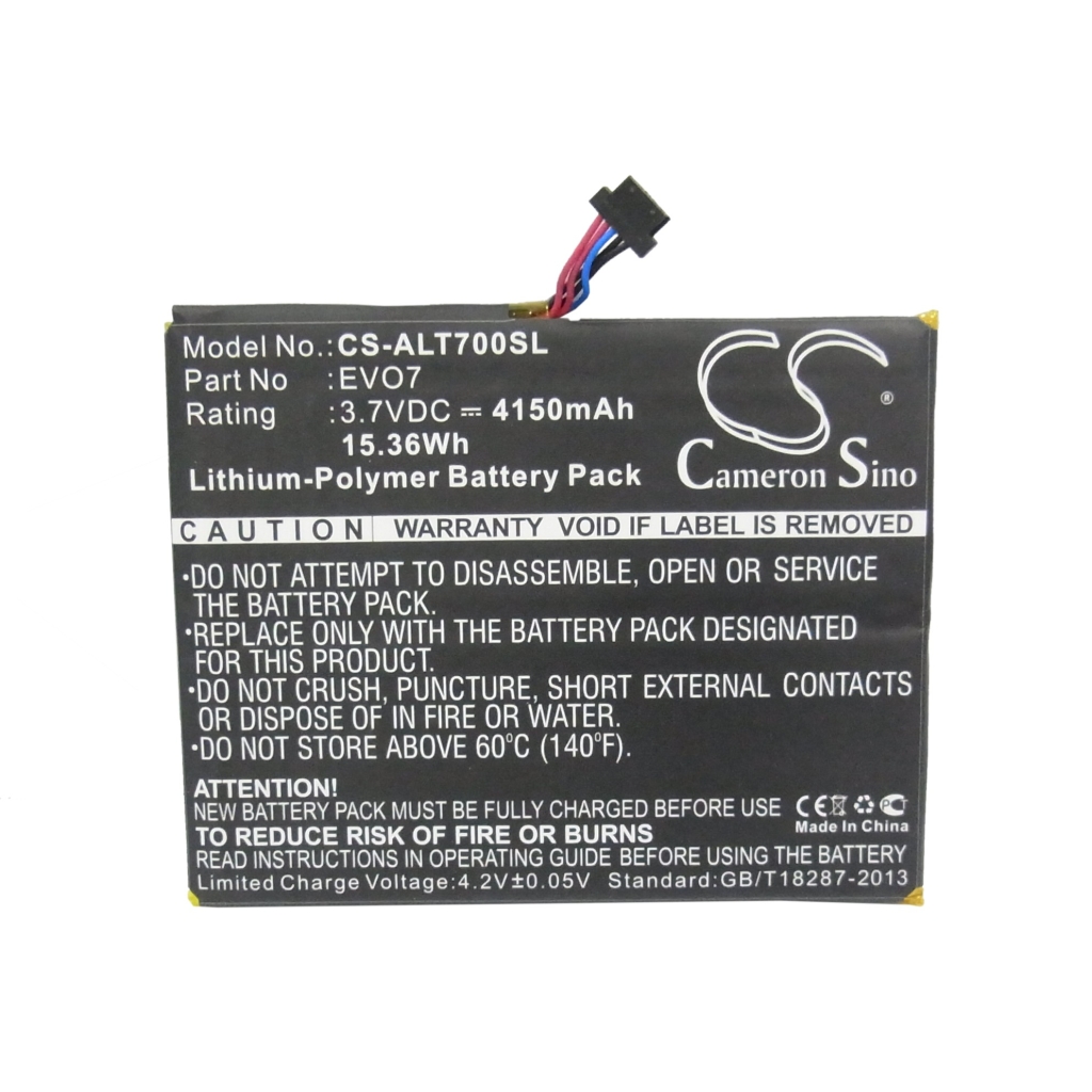 Kompatibilna zamjena baterije za Alcatel CAB4160000C1,EVO7