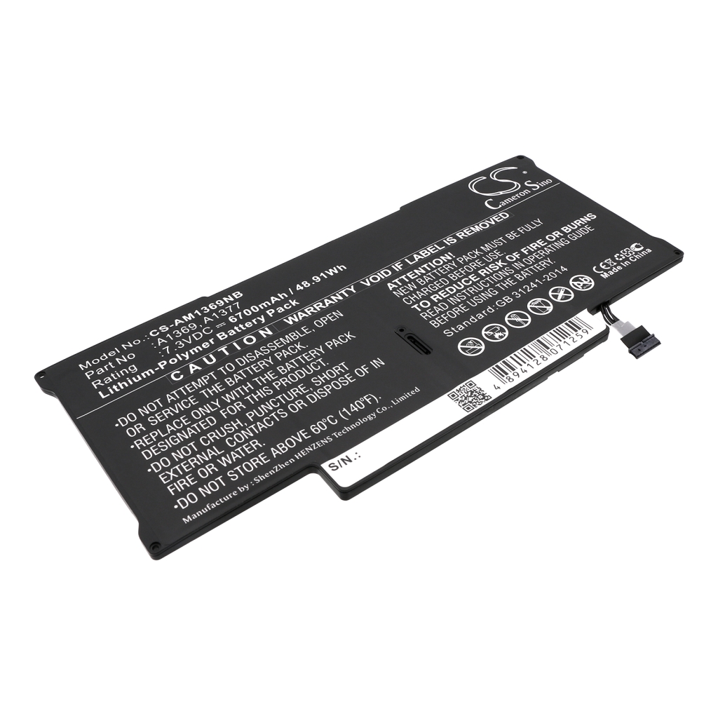 Baterija za prijenosno računalo Apple Macbook Air 13.3 MC503B/A (CS-AM1369NB)