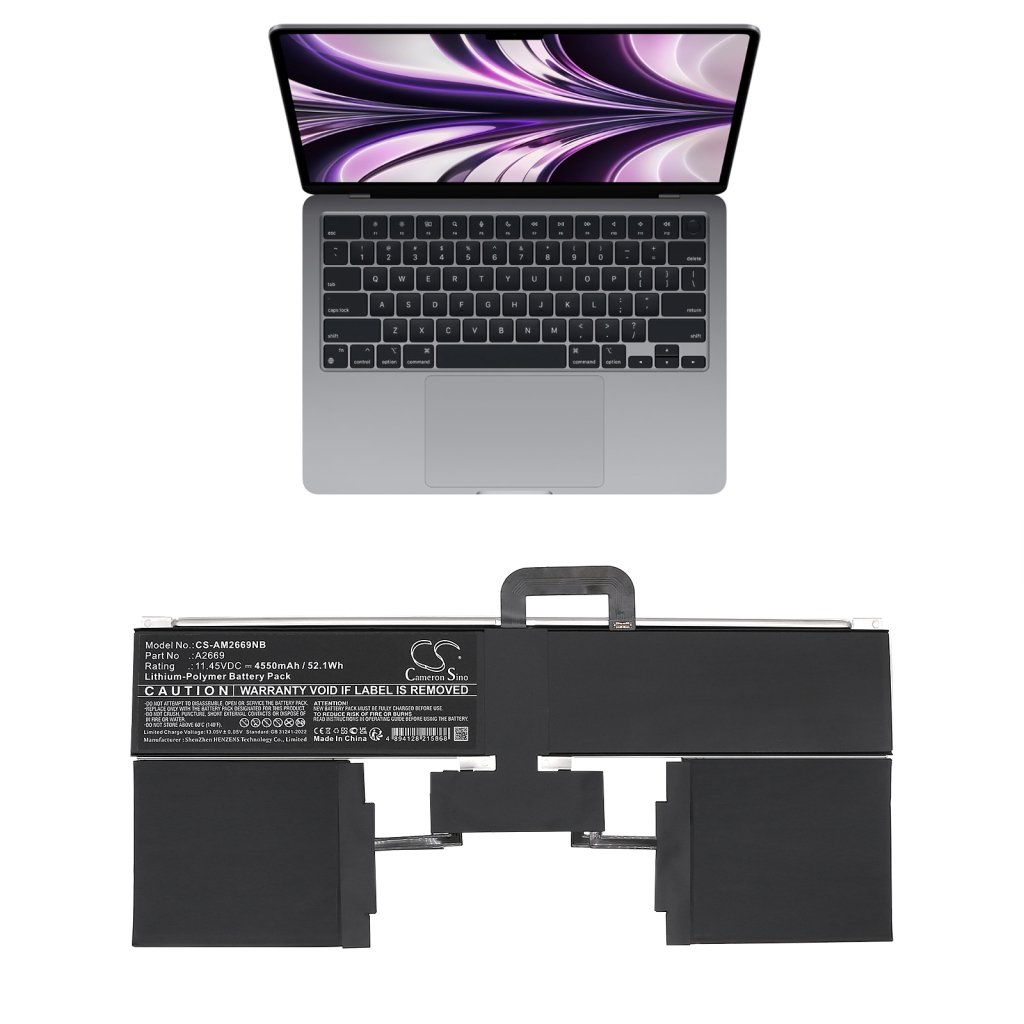 Kompatibilna zamjena baterije za Apple 661-26150,A2669