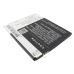 Back of prismatic battery, caution and barcode