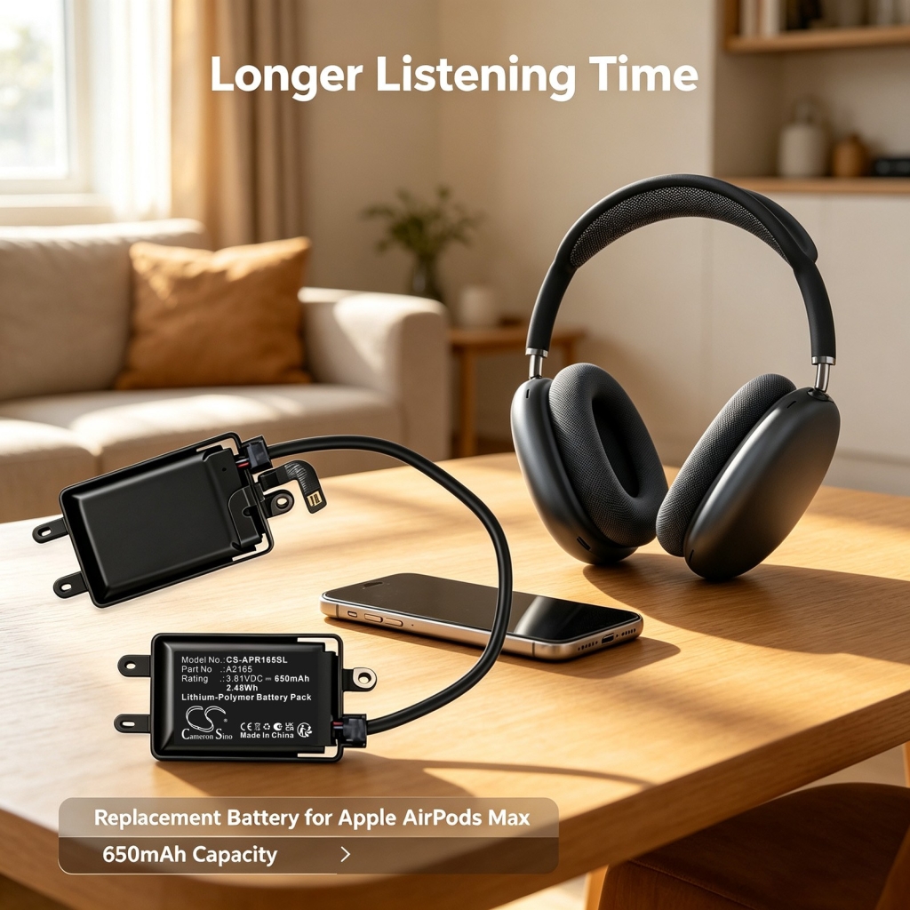 Batteries compatible with Apple AirPods Max CS-APR165SL
