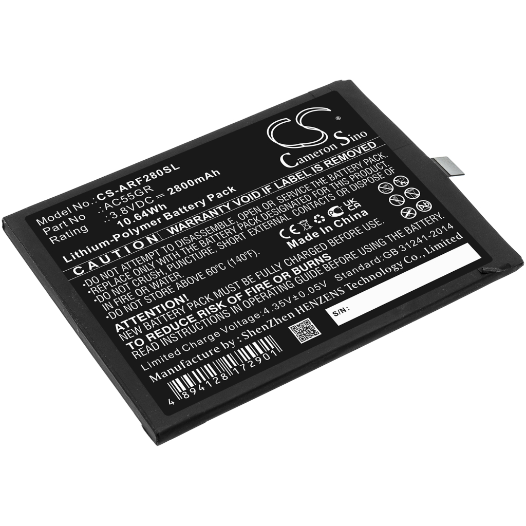Kompatibilna zamjena baterije za Archos AC55GR