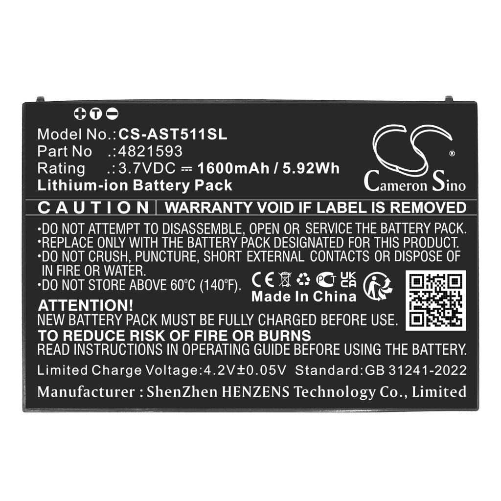 Baterija za sigurnosnu kameru doma Assa abloy CS-AST511SL